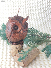 Load image into Gallery viewer, Little Brown Owl Beeswax Candle
