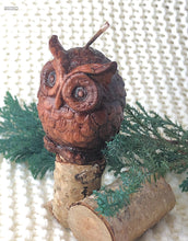Load image into Gallery viewer, Little Brown Owl Beeswax Candle
